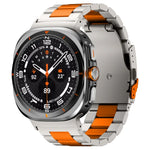 For Samsung Galaxy Watch Ultra 47mm Three Beads Titanium Alloy Metal Watch Band