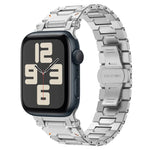 Pathfinder Stainless Steel Metal Watch Band, For Apple Watch Series 10 46mm, For Apple Watch SE 2023 44mm, For Apple Watch Ultra 2 49mm, For Apple Watch Series 9 45mm, For Apple Watch Ultra 49mm, For Apple Watch Series 8 45mm, For Apple Watch SE 2022 4...