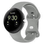 Solid Color Butterfly Buckle Silicone Watch Band, Size: S, Size: S