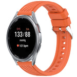 Stripe Texture Silicone 20mm Watch Band, For Samsung Galaxy Watch FE 40mm, For Samsung Galaxy Watch 7 44mm, For Samsung Galaxy Watch 7 40mm, For Samsung Galaxy Watch 6 Classic 47mm
