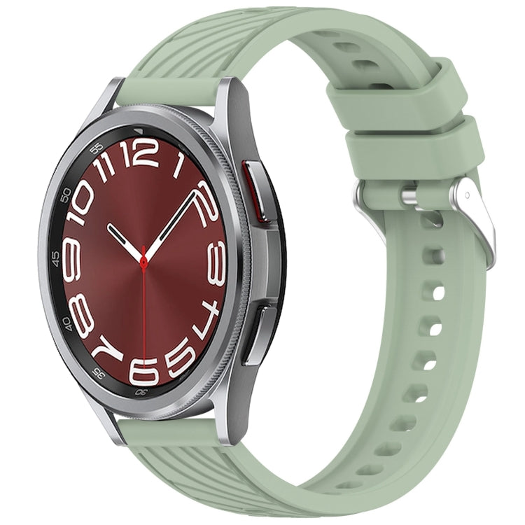 Stripe Texture Silicone 20mm Watch Band, For Samsung Galaxy Watch 6 44mm, For Samsung Galaxy Watch 6 40mm, For Samsung Galaxy Watch 6 Classic 43mm, For Samsung Galaxy Watch5 Pro Golf Edition