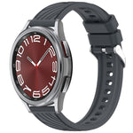 Stripe Texture Silicone 20mm Watch Band, For Samsung Galaxy Watch 6 44mm, For Samsung Galaxy Watch 6 40mm, For Samsung Galaxy Watch 6 Classic 43mm, For Samsung Galaxy Watch5 Pro Golf Edition