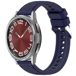 Stripe Texture Silicone 20mm Watch Band, For Samsung Galaxy Watch 6 44mm, For Samsung Galaxy Watch 6 40mm, For Samsung Galaxy Watch 6 Classic 43mm, For Samsung Galaxy Watch5 Pro Golf Edition