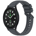 Stripe Texture Silicone 20mm Watch Band, For Samsung Galaxy Watch 6 44mm, For Samsung Galaxy Watch 6 40mm, For Samsung Galaxy Watch 6 Classic 43mm, For Samsung Galaxy Watch5 Pro Golf Edition