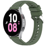 Stripe Texture Silicone 20mm Watch Band, For Samsung Galaxy Watch5 Golf Edition, For Samsung Galaxy Watch 5  44mm, For Samsung Galaxy Watch 5 Pro  45mm, For Samsung Galaxy Watch 5  40mm