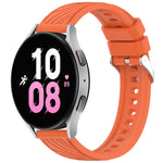 Stripe Texture Silicone 20mm Watch Band, For Samsung Galaxy Watch5 Golf Edition, For Samsung Galaxy Watch 5  44mm, For Samsung Galaxy Watch 5 Pro  45mm, For Samsung Galaxy Watch 5  40mm