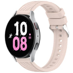 Stripe Texture Silicone 20mm Watch Band, For Samsung Galaxy Watch5 Golf Edition, For Samsung Galaxy Watch 5  44mm, For Samsung Galaxy Watch 5 Pro  45mm, For Samsung Galaxy Watch 5  40mm