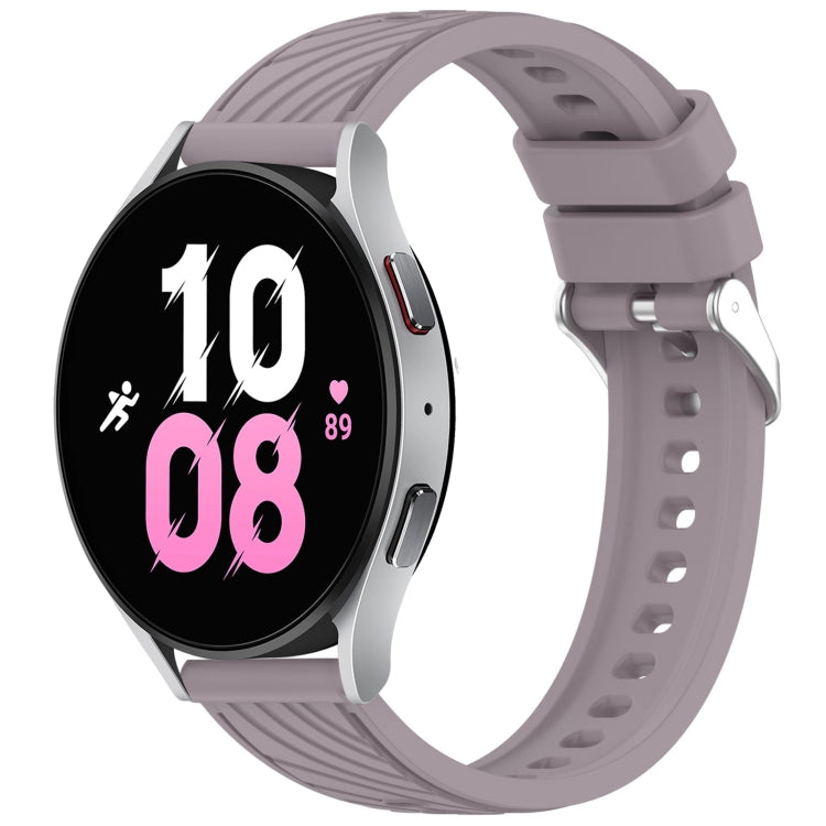 Stripe Texture Silicone 20mm Watch Band, For Samsung Galaxy Watch5 Golf Edition, For Samsung Galaxy Watch 5  44mm, For Samsung Galaxy Watch 5 Pro  45mm, For Samsung Galaxy Watch 5  40mm