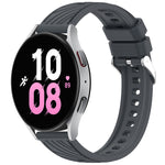 Stripe Texture Silicone 20mm Watch Band, For Samsung Galaxy Watch5 Golf Edition, For Samsung Galaxy Watch 5  44mm, For Samsung Galaxy Watch 5 Pro  45mm, For Samsung Galaxy Watch 5  40mm