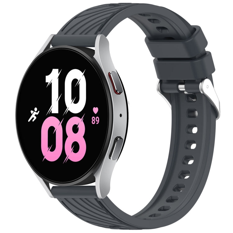 Stripe Texture Silicone 20mm Watch Band, For Samsung Galaxy Watch5 Golf Edition, For Samsung Galaxy Watch 5  44mm, For Samsung Galaxy Watch 5 Pro  45mm, For Samsung Galaxy Watch 5  40mm