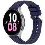 Stripe Texture Silicone 20mm Watch Band, For Samsung Galaxy Watch5 Golf Edition, For Samsung Galaxy Watch 5  44mm, For Samsung Galaxy Watch 5 Pro  45mm, For Samsung Galaxy Watch 5  40mm