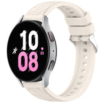 Stripe Texture Silicone 20mm Watch Band, For Samsung Galaxy Watch5 Golf Edition, For Samsung Galaxy Watch 5  44mm, For Samsung Galaxy Watch 5 Pro  45mm, For Samsung Galaxy Watch 5  40mm