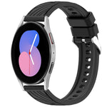 Stripe Texture Silicone 20mm Watch Band, For Samsung Galaxy Watch5 Golf Edition, For Samsung Galaxy Watch 5  44mm, For Samsung Galaxy Watch 5 Pro  45mm, For Samsung Galaxy Watch 5  40mm