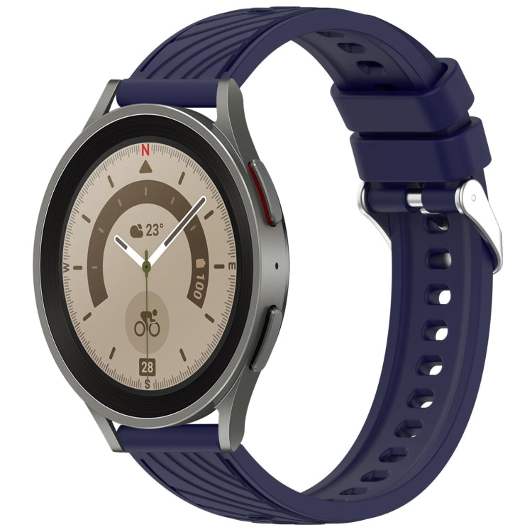 Stripe Texture Silicone 20mm Watch Band, For Samsung Galaxy Watch5 Golf Edition, For Samsung Galaxy Watch 5  44mm, For Samsung Galaxy Watch 5 Pro  45mm, For Samsung Galaxy Watch 5  40mm