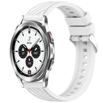 Stripe Texture Silicone 20mm Watch Band, For Samsung Galaxy Watch 4 44mm, For Samsung Galaxy Watch 4 40mm, For Samsung  Galaxy Watch 4 Classic 46mm, For Samsung  Galaxy Watch 4 Classic 42mm