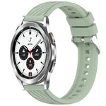 Stripe Texture Silicone 20mm Watch Band, For Samsung Galaxy Watch 4 44mm, For Samsung Galaxy Watch 4 40mm, For Samsung  Galaxy Watch 4 Classic 46mm, For Samsung  Galaxy Watch 4 Classic 42mm