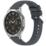 Stripe Texture Silicone 20mm Watch Band, For Samsung Galaxy Watch 4 44mm, For Samsung Galaxy Watch 4 40mm, For Samsung  Galaxy Watch 4 Classic 46mm, For Samsung  Galaxy Watch 4 Classic 42mm