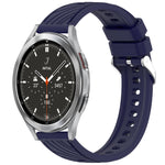 Stripe Texture Silicone 20mm Watch Band, For Samsung Galaxy Watch 4 44mm, For Samsung Galaxy Watch 4 40mm, For Samsung  Galaxy Watch 4 Classic 46mm, For Samsung  Galaxy Watch 4 Classic 42mm