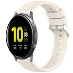 Stripe Texture Silicone 20mm Watch Band, For Samsung Galaxy Watch Active2 44mm, For Samsung Galaxy Watch Active2 40mm