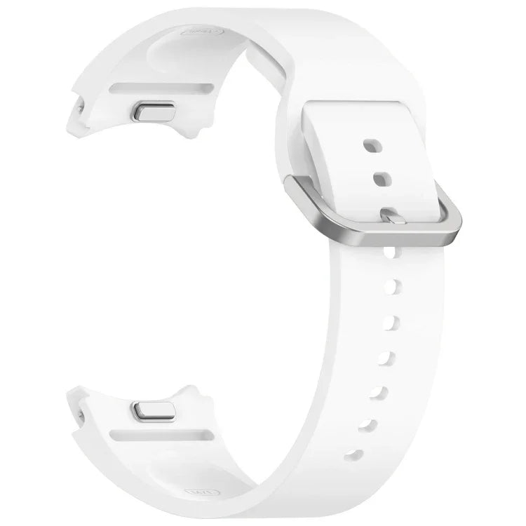 Solid Color Colorful Buckle Quick Release Silicone Watch Band, For Samsung Galaxy Watch 5 40 / 44mm, For Samsung Galaxy Watch 5 Pro, For Samsung Galaxy Watch 4 40 / 44mm, For Samsung Galaxy Watch 4 Classic 46 / 42mm