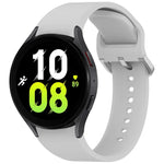 Solid Color Colorful Buckle Quick Release Silicone Watch Band, For Samsung Galaxy Watch 5 40 / 44mm, For Samsung Galaxy Watch 5 Pro, For Samsung Galaxy Watch 4 40 / 44mm, For Samsung Galaxy Watch 4 Classic 46 / 42mm