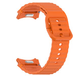 Wavy Grain Stitched Quick Release Silicone Watch Band, For Samsung Galaxy Watch FE 40mm, For Samsung Galaxy Watch 7 44mm, For Samsung Galaxy Watch 7 40mm, For Samsung Galaxy Watch 6 Classic 47mm