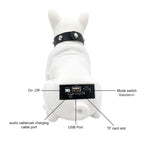 CH-M10 Bulldog Stereo Wireless Bluetooth Speaker, Support TF Card / U Disk / FM, White