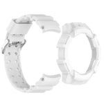 Armor Silicone Watch Band with Watch Case Set, For Samsung Galaxy Watch 7 44mm, For Samsung Galaxy Watch 7 40mm