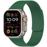 Litchi Texture Magnetic Silicone Watch Band, For Apple Watch 46mm / 49mm / 45mm / 44mm, For Apple Watch 42mm / 41mm / 40mm / 38mm