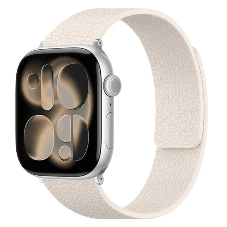 Litchi Texture Magnetic Silicone Watch Band, For Apple Watch 46mm / 49mm / 45mm / 44mm, For Apple Watch 42mm / 41mm / 40mm / 38mm