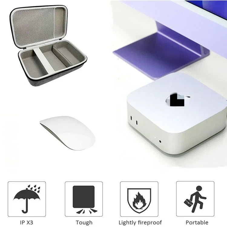 For Apple Mac Mini M4 2024 Storage Case Portable Shock-proof Hard Case Bag, Handbag