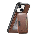 Suteni M3 Card Bag MagSafe Cowhide Texture Leather Phone Case, For iPhone 14, For iPhone 14 Pro, For iPhone 14 Pro Max, For iPhone 13 Pro Max, For iPhone 13 Pro, For iPhone 13, For iPhone 12, For iPhone 12 Pro Max, For iPhone 12 Pro