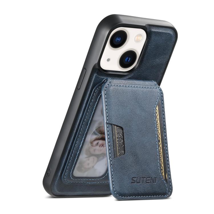 Suteni M3 Card Bag MagSafe Cowhide Texture Leather Phone Case, For iPhone 14, For iPhone 14 Pro, For iPhone 14 Pro Max, For iPhone 13 Pro Max, For iPhone 13 Pro, For iPhone 13, For iPhone 12, For iPhone 12 Pro Max, For iPhone 12 Pro