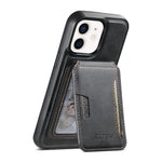 Suteni M3 Card Bag MagSafe Cowhide Texture Leather Phone Case, For iPhone 14, For iPhone 14 Pro, For iPhone 14 Pro Max, For iPhone 13 Pro Max, For iPhone 13 Pro, For iPhone 13, For iPhone 12, For iPhone 12 Pro Max, For iPhone 12 Pro