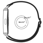 Slide Buckle Nylon Elastic Braided Watch Band, For Huawei Band 10 / 10 NFC / 9 / 9 NFC