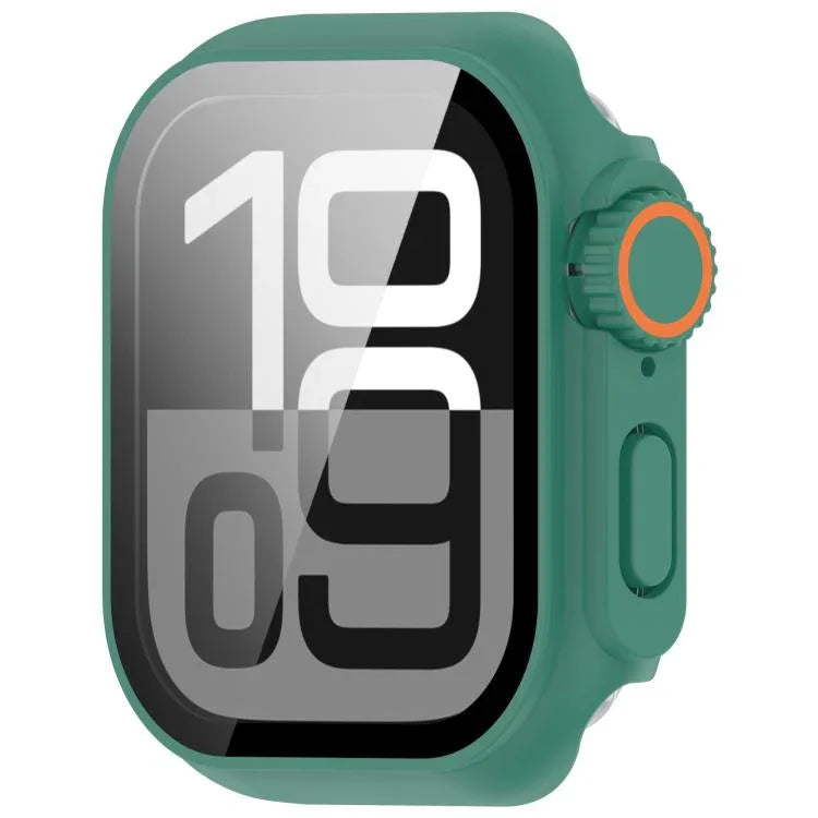 Change to Ultra 49mm Tempered Film Integrated PC Button Watch Case, For Apple Watch Series 6 / 5 / 4 & SE 44mm, For Apple Watch Series 6 / 5 / 4 & SE 40mm, For Apple Watch Series 11 / 10 46mm, For Apple Watch Series 11 / 10 42mm                        ...