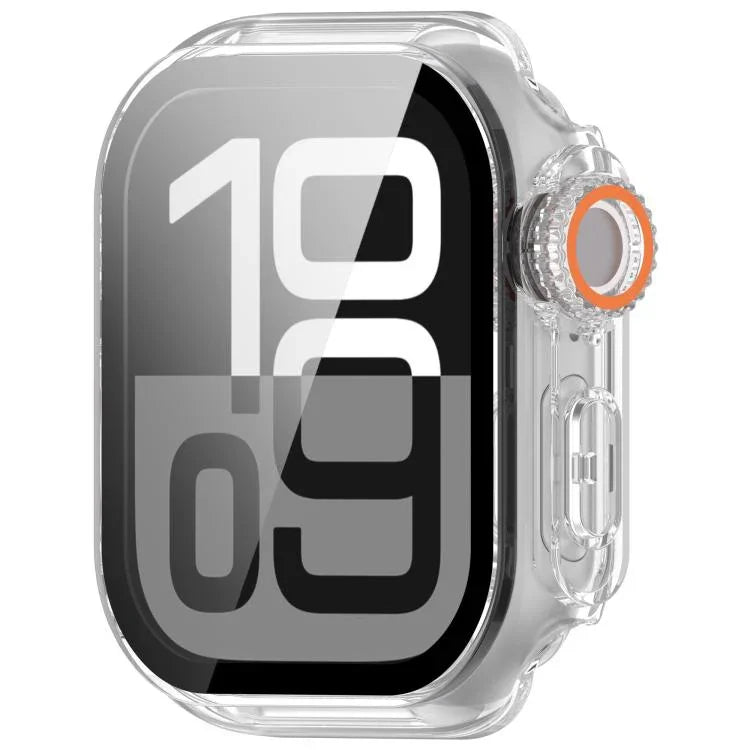 Change to Ultra 49mm Tempered Film Integrated PC Button Watch Case, For Apple Watch Series 6 / 5 / 4 & SE 44mm, For Apple Watch Series 6 / 5 / 4 & SE 40mm, For Apple Watch Series 11 / 10 46mm, For Apple Watch Series 11 / 10 42mm                        ...
