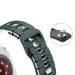 Two Tone Silicone Watch Band, For Apple Watch 46mm / 49mm / 45mm / 44mm, For Apple Watch 42mm / 41mm / 40mm / 38mm