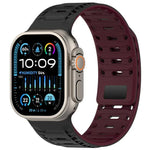 Mountain Armor Magnetic Silicone Watch Band, For Apple Watch 46mm / 49mm / 45mm / 44mm, For Apple Watch 42mm / 41mm / 40mm / 38mm