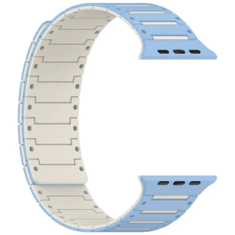 Colorful Spirit Piano Soft Magnetic Two-tone Watch Band, For Apple Watch 46mm / 49mm / 45mm / 44mm