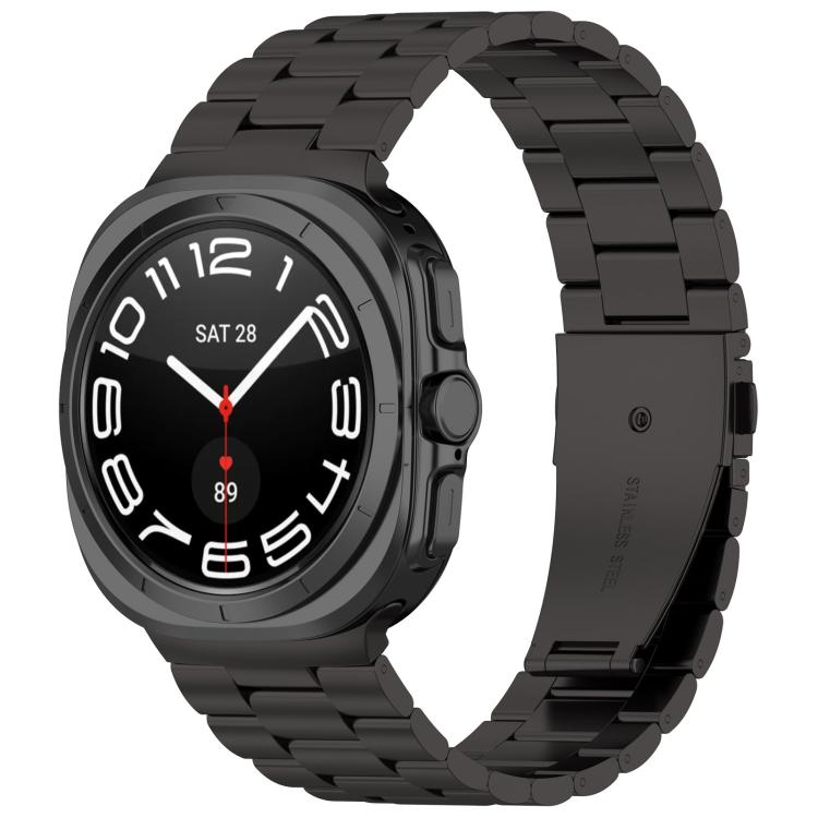 Three Beads Stainless Steel Watch Band with Removal Tool, For Samsung Galaxy Watch8 / Watch8 Classic