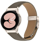 Lychee Texture Starlight Turtle Back Buckle Leather Watch Band, For Samsung Galaxy Watch 7 40 / 44mm
