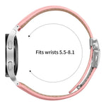 Lychee Texture Silver Turtle Back Buckle Leather Watch Band, For Samsung Galaxy Watch 7 40 / 44mm