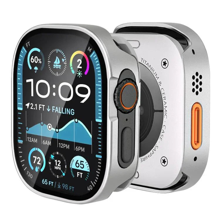 Tempered Film Integrated Aluminum Watch Case, For Apple Watch Ultra 3 / 2 / 1 49mm