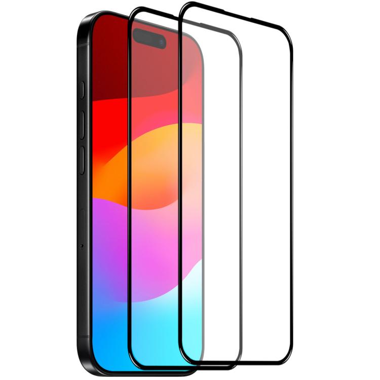 2pcs NORTHJO A++ 0.3mm Screen Full Glue Silk Printing Tempered Glass Film, For iPhone 18 Pro / 17 Pro, For iPhone 18 Pro Max / 17 Pro Max, For iPhone 17, For iPhone Air