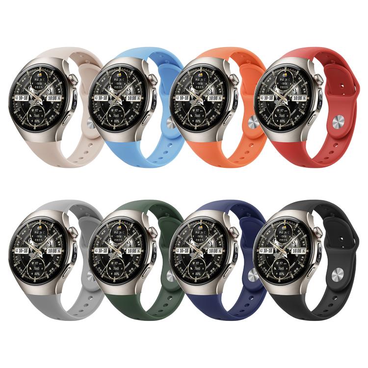 Reverse Buckle Silicone Watch Band, For Huawei Watch 5 42mm, For Huawei Watch 5 46mm