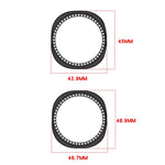 Single Row Diamond Half Coverage Hollow PC Watch Case, For Galaxy Watch 9 / 8 44mm, For Galaxy Watch 9 / 8 40mm