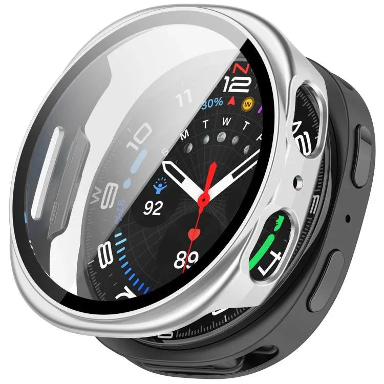 Tempered Film Integrated PC Watch Cover, For Samsung Galaxy Watch8 Classic 46mm, For Samsung Galaxy Watch 8 44mm, For Samsung Galaxy Watch 8 40mm