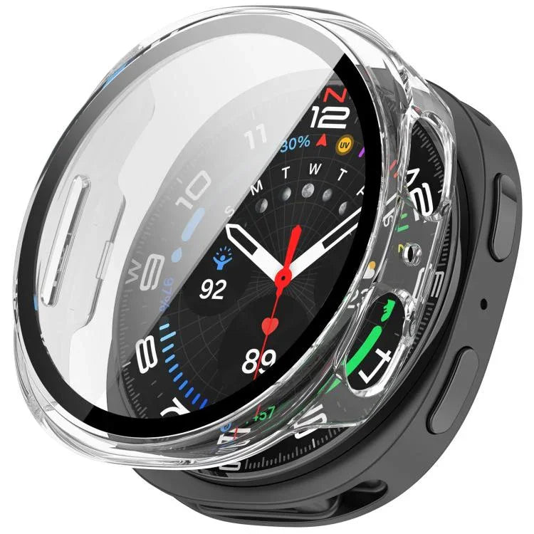 Tempered Film Integrated PC Watch Cover, For Samsung Galaxy Watch8 Classic 46mm, For Samsung Galaxy Watch 8 44mm, For Samsung Galaxy Watch 8 40mm