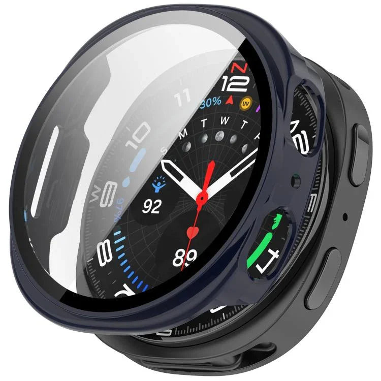 Tempered Film Integrated PC Watch Cover, For Samsung Galaxy Watch8 Classic 46mm, For Samsung Galaxy Watch 8 44mm, For Samsung Galaxy Watch 8 40mm